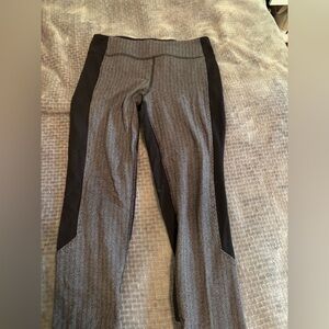 Ivivva Gray and Black Kids Leggings